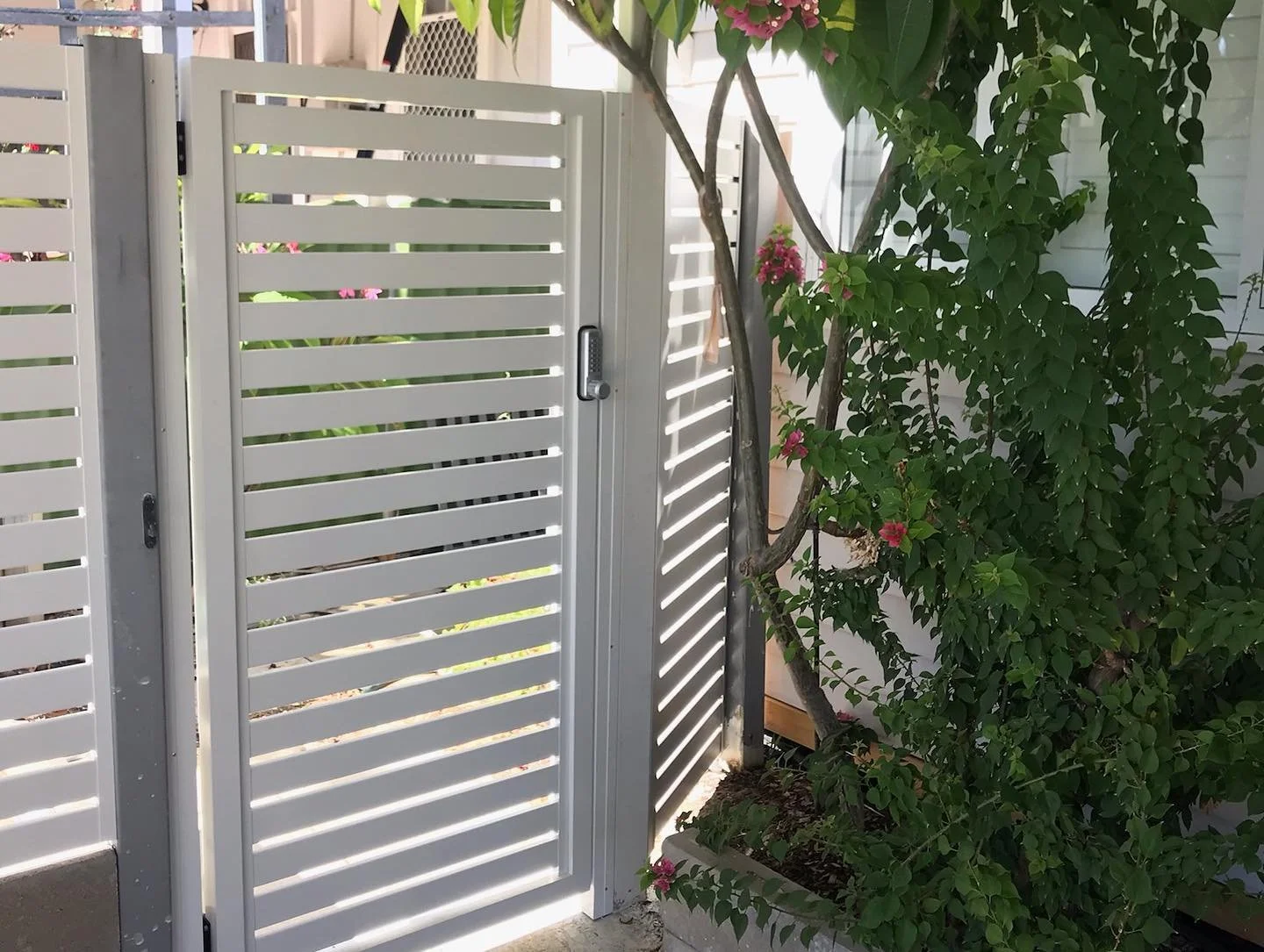 Custom decorative plasma-cut gate and screen